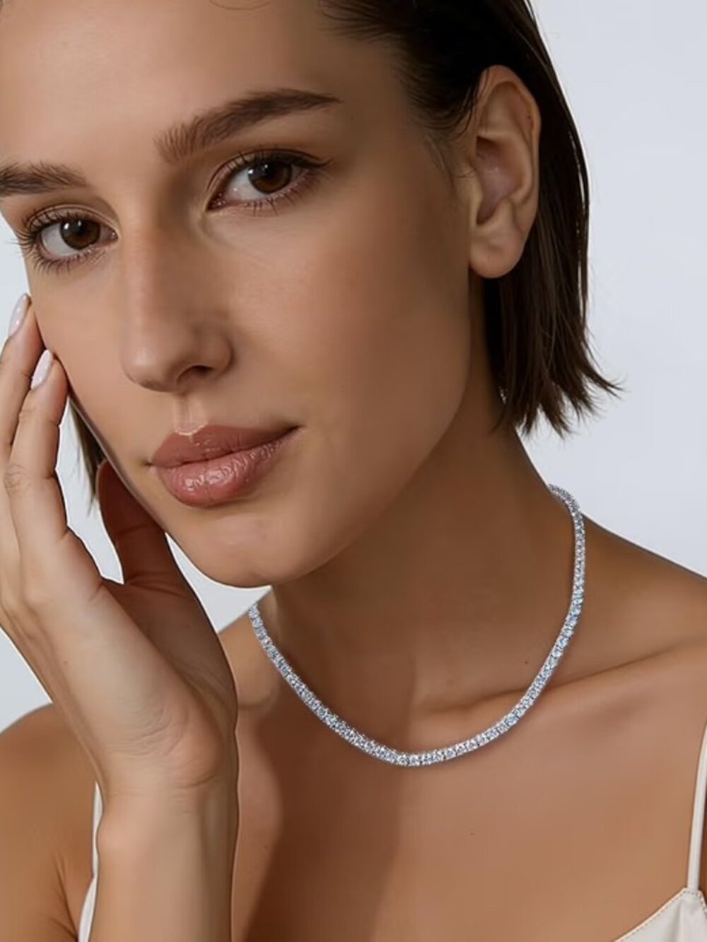 4.0mm CZ Tennis Necklace